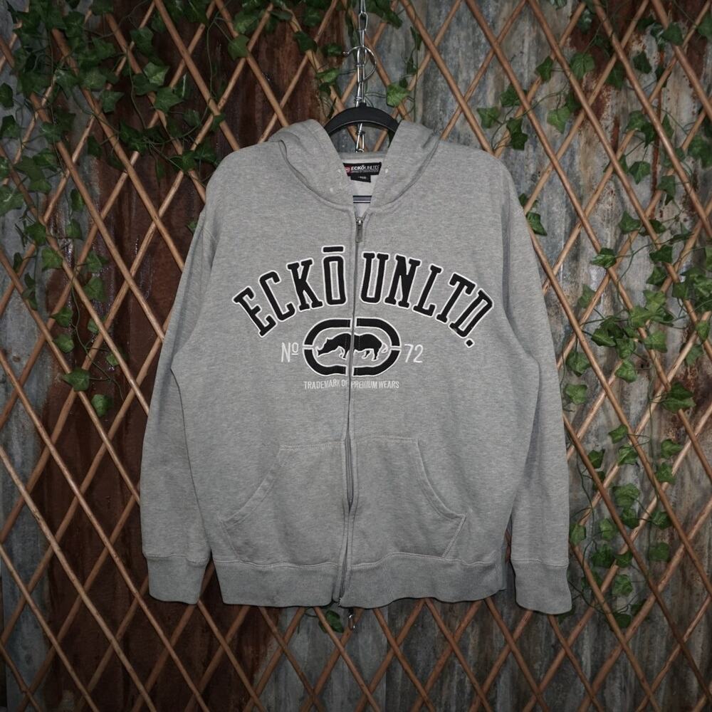 L - Vintage Y2K Ecko Unltd Periodsize Large Hoodies rhino